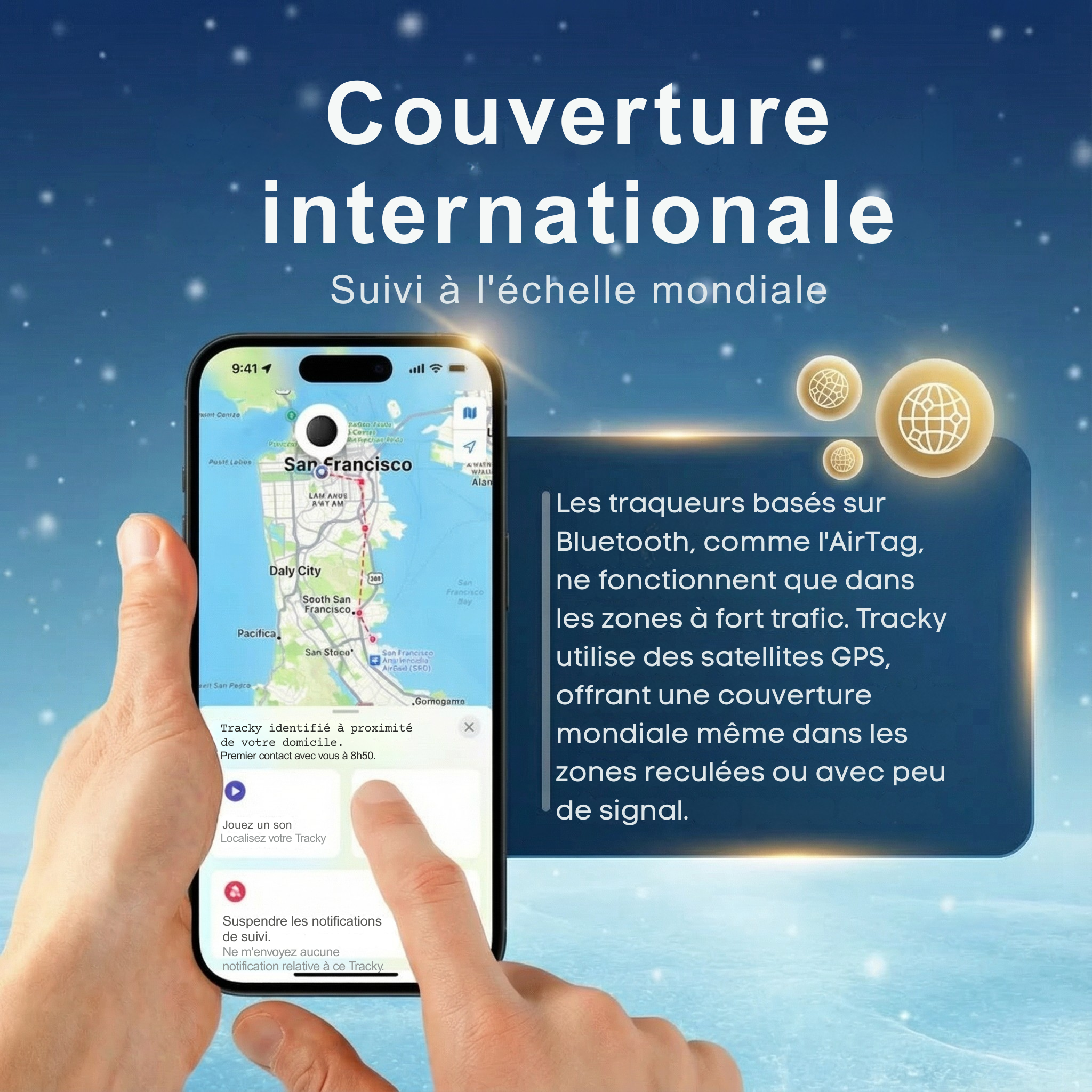 Tracky™ – Pas seulement un localisateur GPS pour voitures. Votre chercheur de tout.